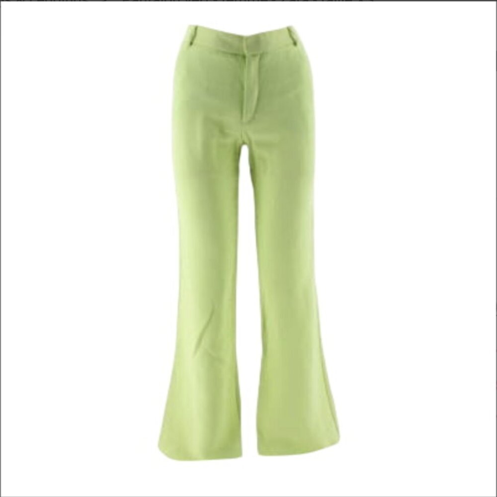 Zara Light Green Flared Pants XS New Without Tags NWT 💚